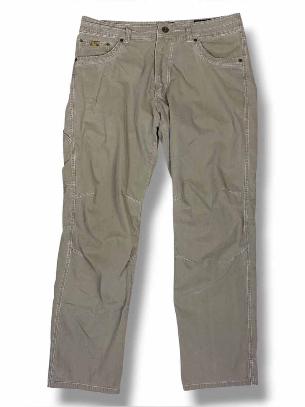 Kuhl Mens Revolvr Hiking Pants Size 34X31 Tan Vintage Patina Dye Outdoor Hiking